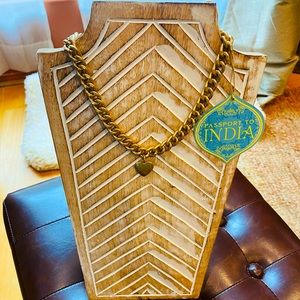 Chevron wooden jewelry holder
